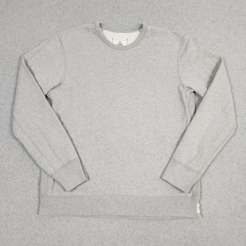 Reigning Champ Sweatshirt Large Gray Crewneck Midweight Handcrafted Canada